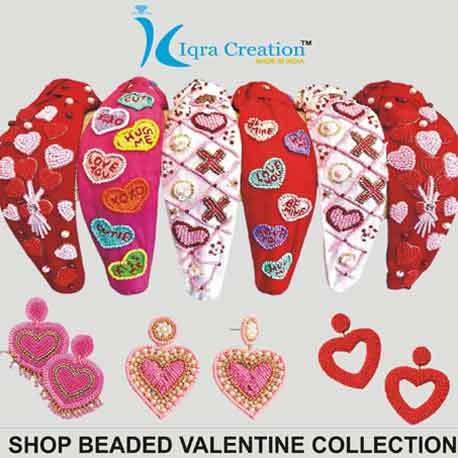 Iqra Creation Valentine Beaded Jewelry for Women